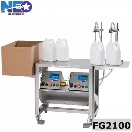 máquina de enchimento de garrafas com duas bicos